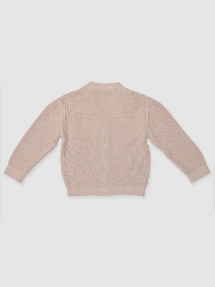 Wide stitch knitted cardigan Wide stitch knitted cardigan