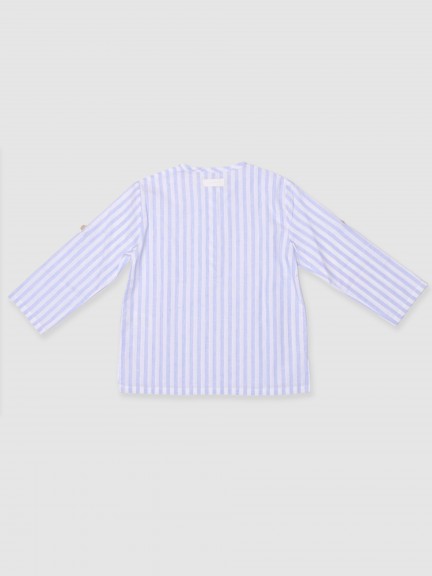 Chemise rayures avec poche Chemise rayures avec poche
