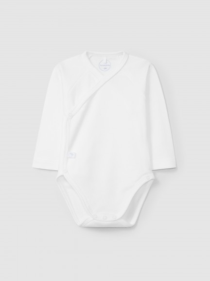 Body liso de traspaso con detalle decorativo Body liso de traspaso con detalle decorativo