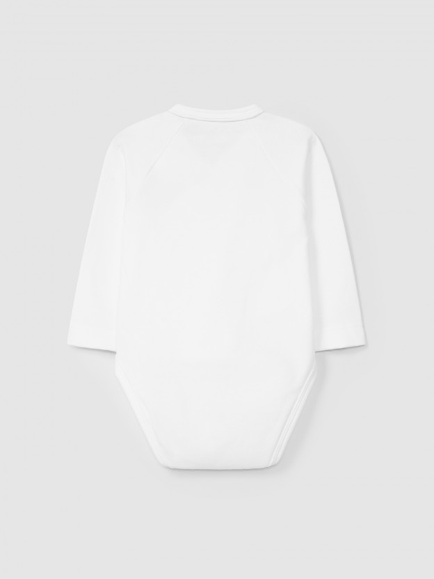 Body crois� uni avec d�tail d�coratif