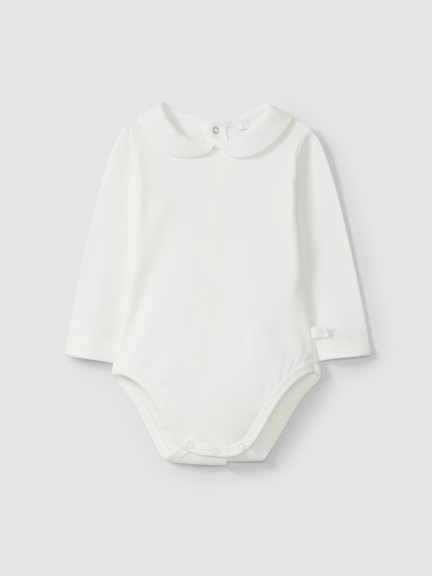 Long-sleeved bodysuit round collar Long-sleeved bodysuit round collar