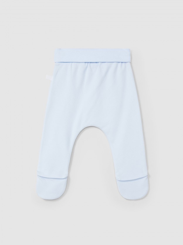 Collants unis avec d�tail d�coratif