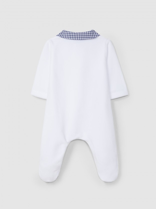 Babygrow veludo botões decorativos Babygrow veludo botões decorativos