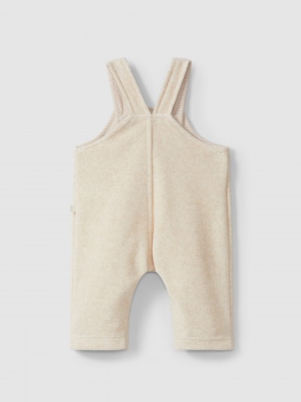 Dungarees in ribbed organic velvet Dungarees in ribbed organic velvet