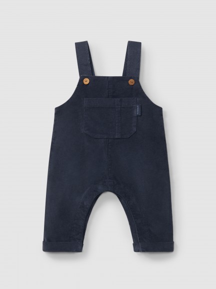 Micro-corduroy dungarees with pocket Micro-corduroy dungarees with pocket