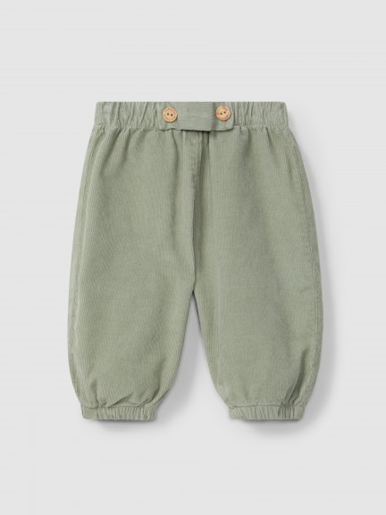 Pantalon pull-up en velours micro-côtelé Pantalon pull-up en velours micro-côtelé