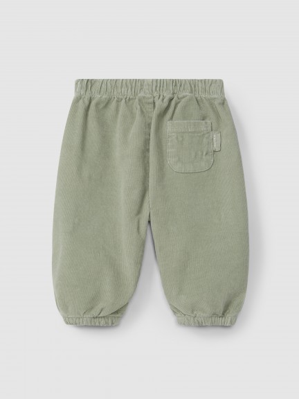 Pantalon pull-up en velours micro-côtelé Pantalon pull-up en velours micro-côtelé
