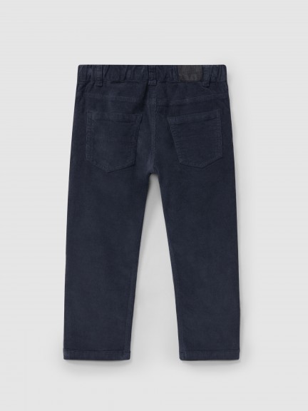 Micro-corduroy pants with four pockets Micro-corduroy pants with four pockets