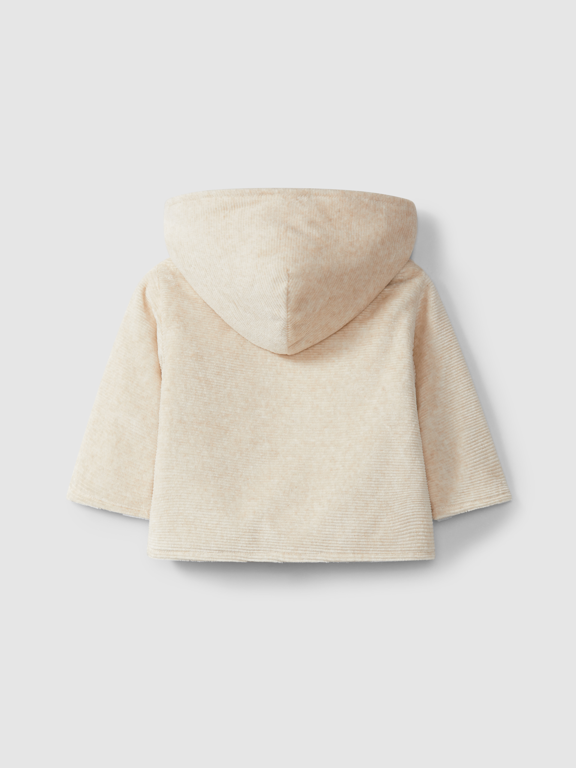 Hooded crossover jacket organic cotton