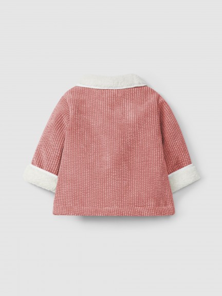 Veste en velours côtelé à fourrure Veste en velours côtelé à fourrure
