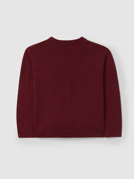 V-neck knitted cardigan with cashmere V-neck knitted cardigan with cashmere