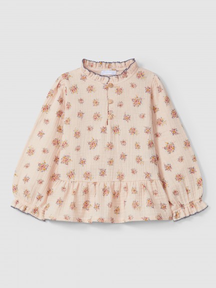 Blouse flowers organic cotton Blouse flowers organic cotton