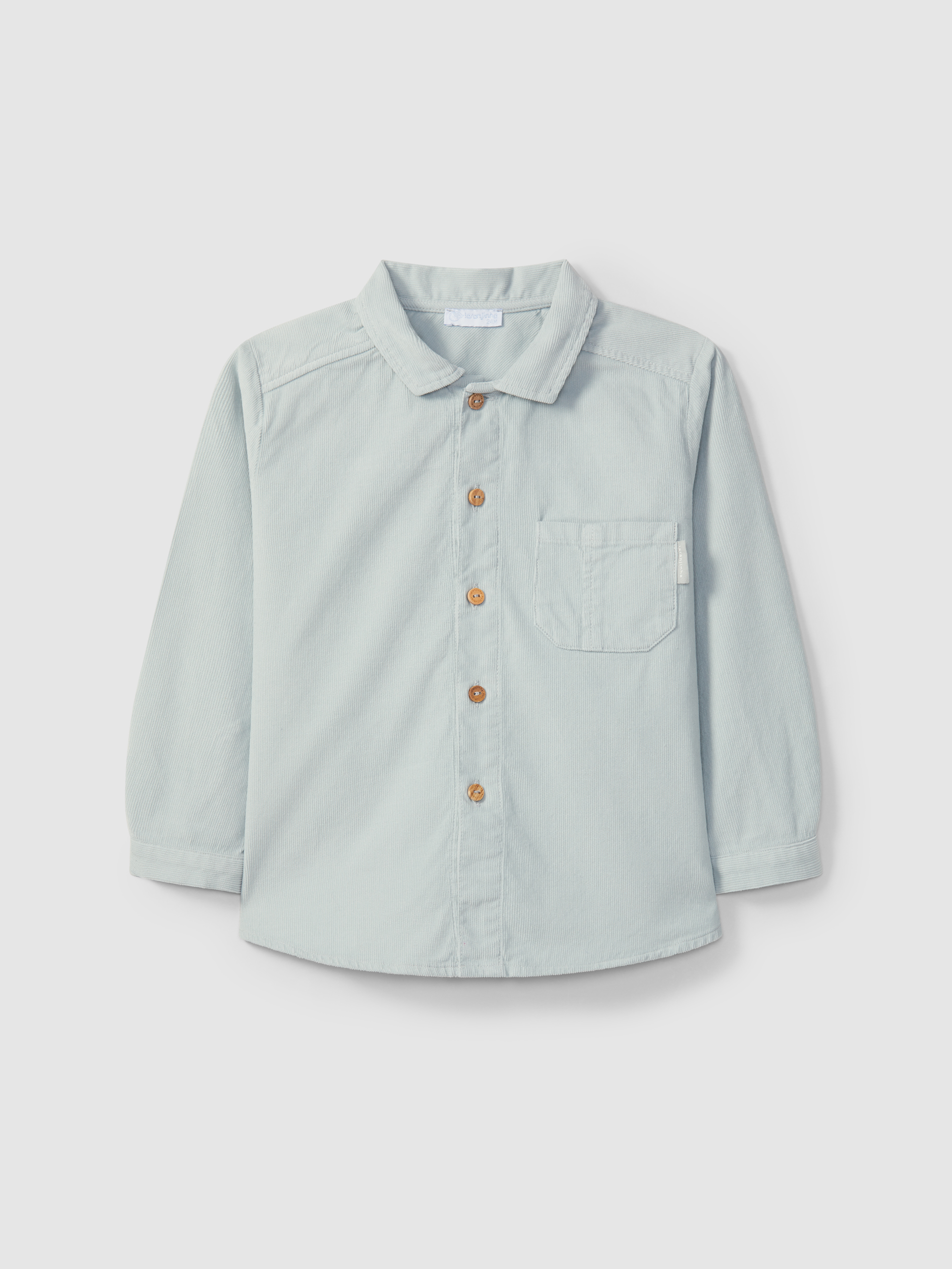 Chemise en velours micro-côtelé