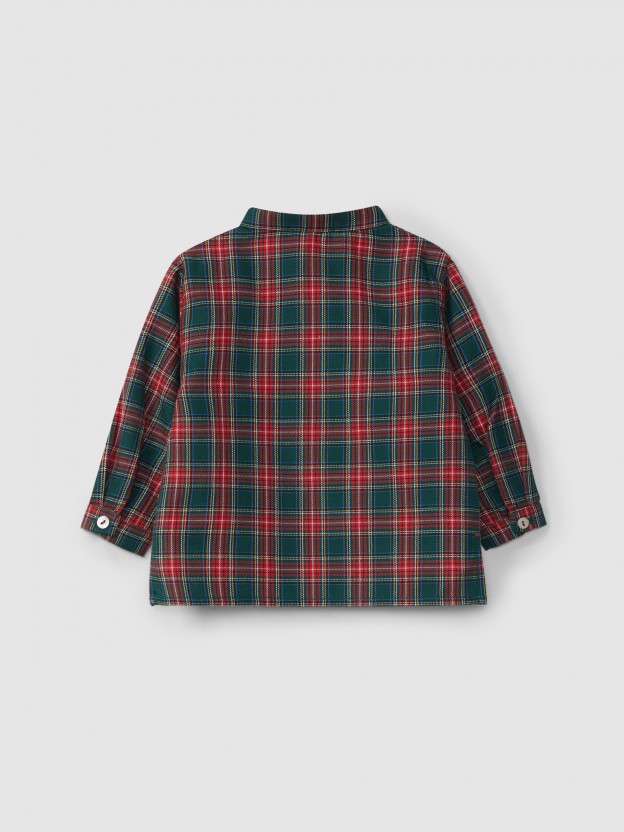 Camisa cuello mao a cuadros Camisa cuello mao a cuadros
