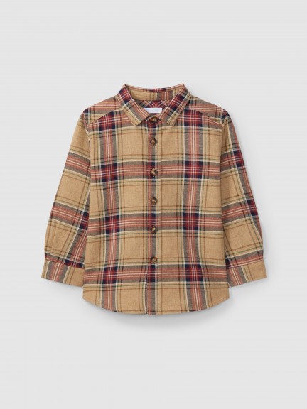 Camisa xadrez algodão orgânico Camisa xadrez algodão orgânico
