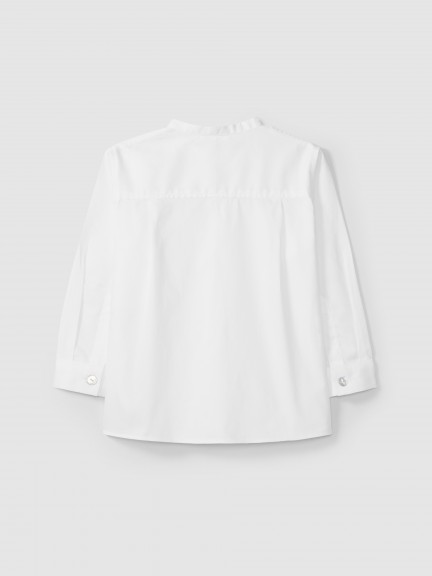 Mandarin collar Oxford shirt Mandarin collar Oxford shirt