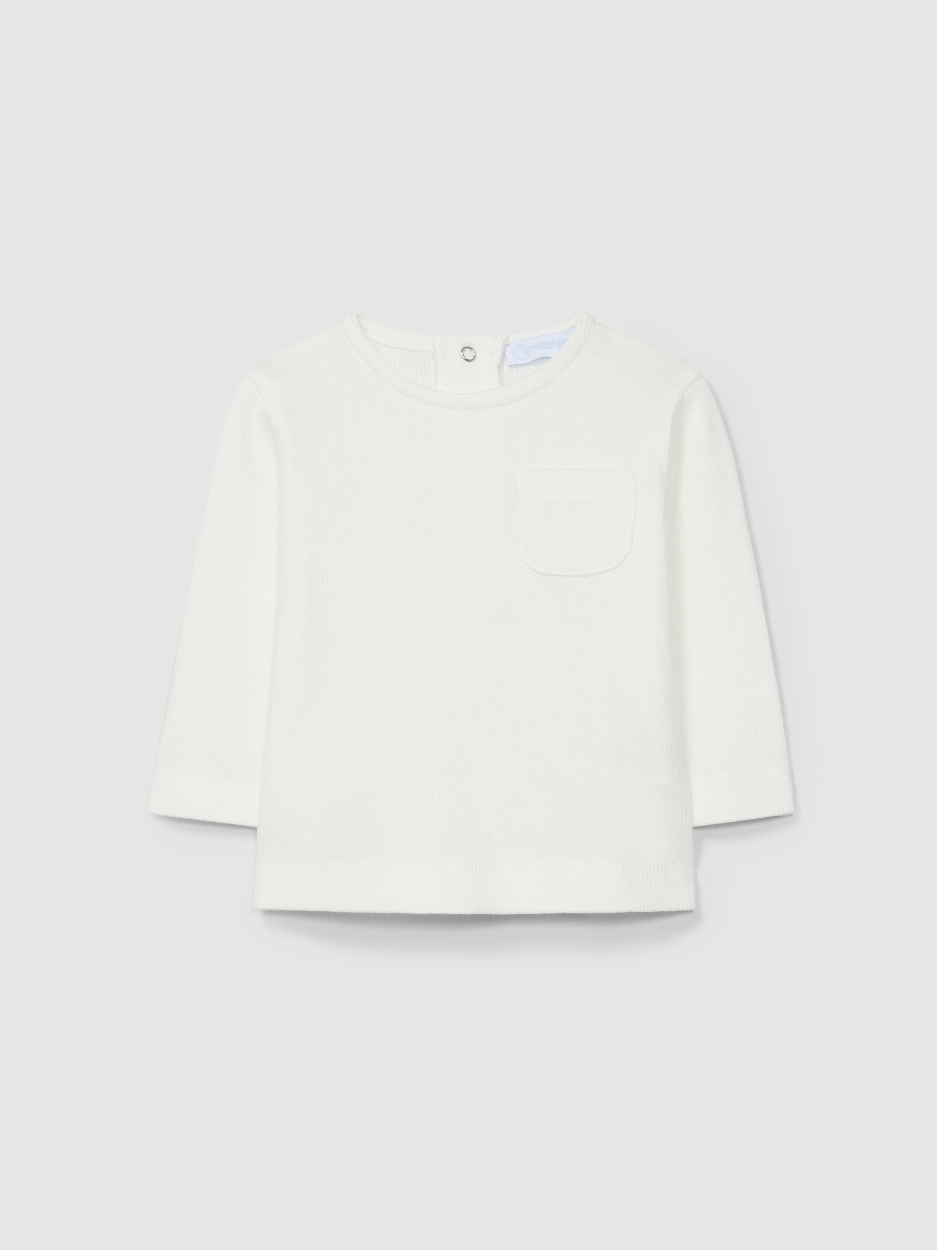 Longsleeve maille cannelée avec poche