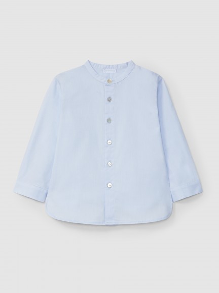 Mandarin collar Oxford shirt Mandarin collar Oxford shirt