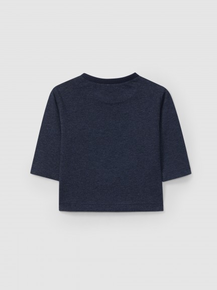 Longsleeve urso com cachecol Longsleeve urso com cachecol