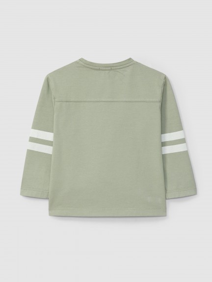 Longsleeve à rayures en contraste Longsleeve à rayures en contraste