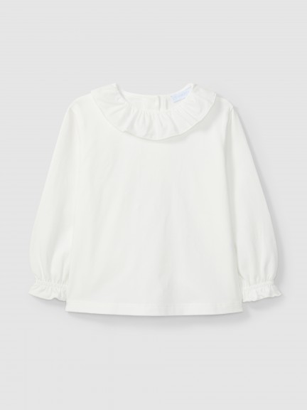 Longsleeve � col � volant