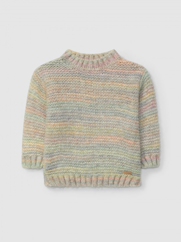 Knitted jumper round collar Knitted jumper round collar