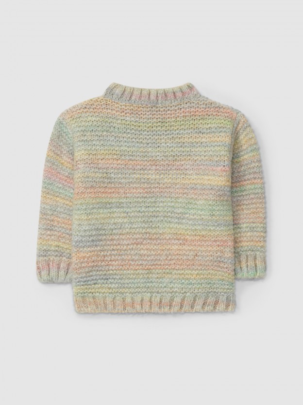 Knitted jumper round collar Knitted jumper round collar