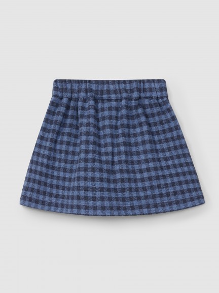 Plaid jacquard knit skirt shorts Plaid jacquard knit skirt shorts