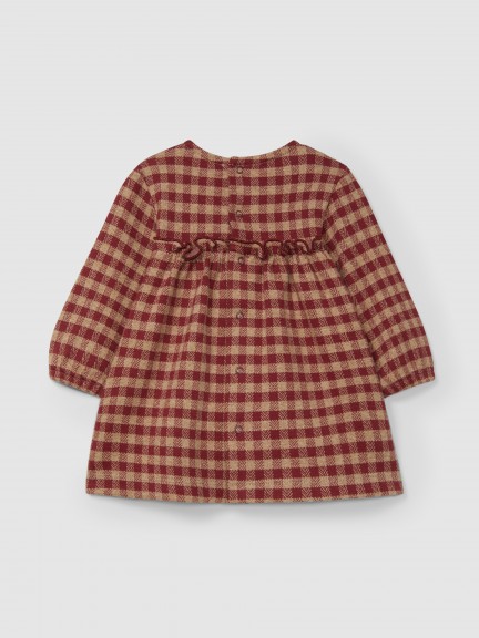 Robe en maille jacquard à carreaux Robe en maille jacquard à carreaux