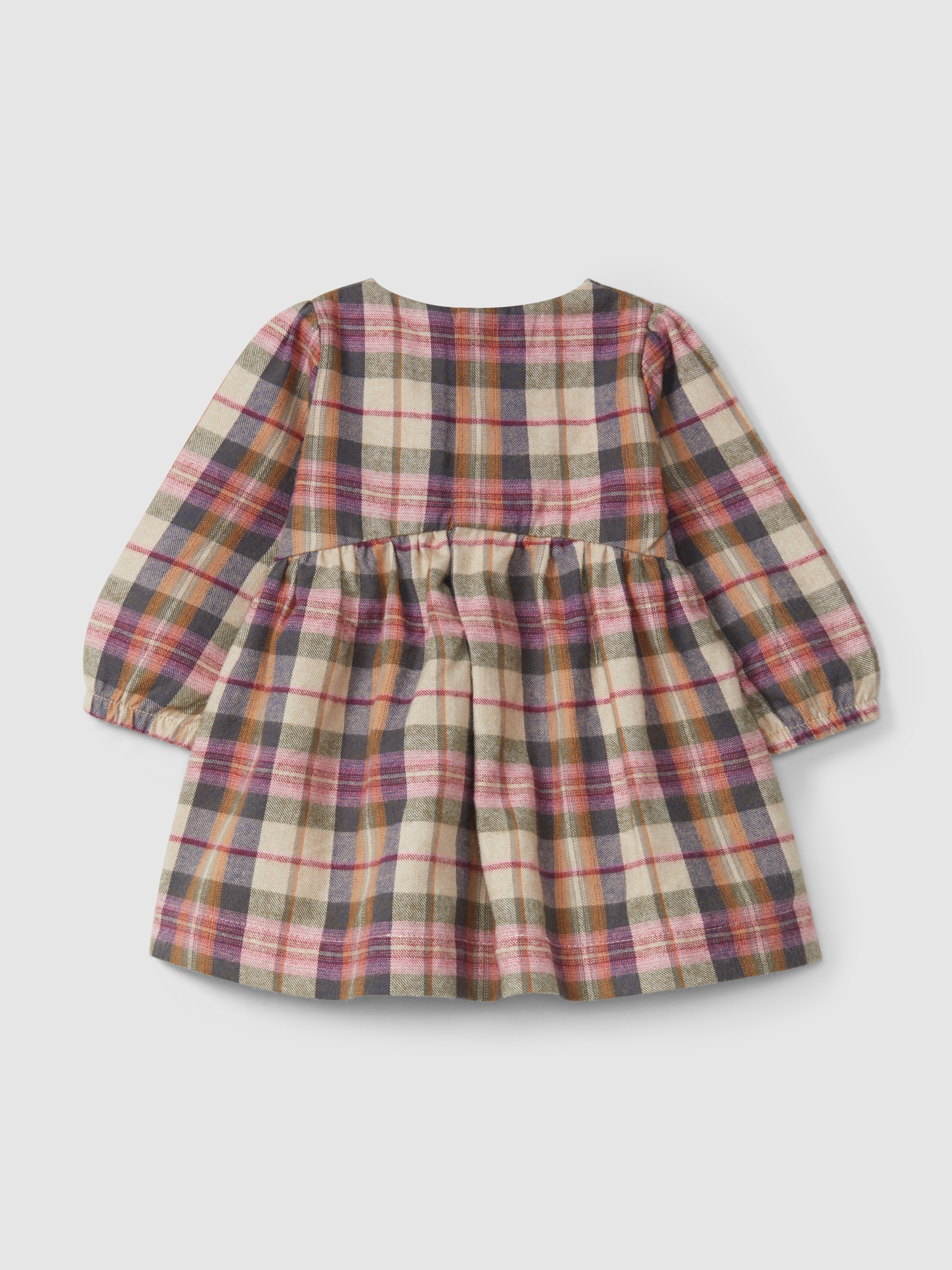 Robe à carreaux avec détail de dentelle