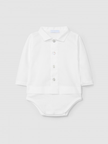 Pointy collar body-shirt Pointy collar body-shirt