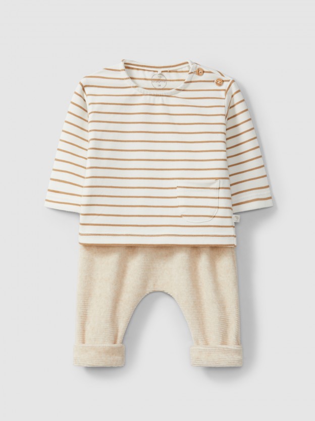 Two-piece organic cotton set Two-piece organic cotton set
