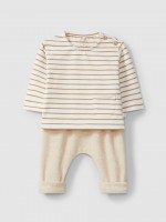 Off-White/Brown