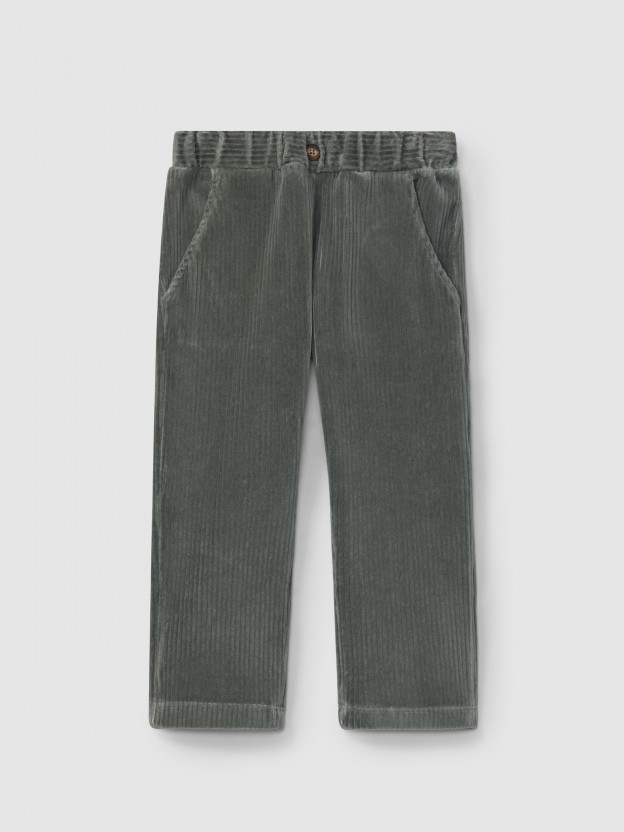 Pantalón pull-up con tres bolsillos Pantalón pull-up con tres bolsillos