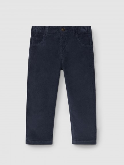 Micro-corduroy pants with four pockets Micro-corduroy pants with four pockets