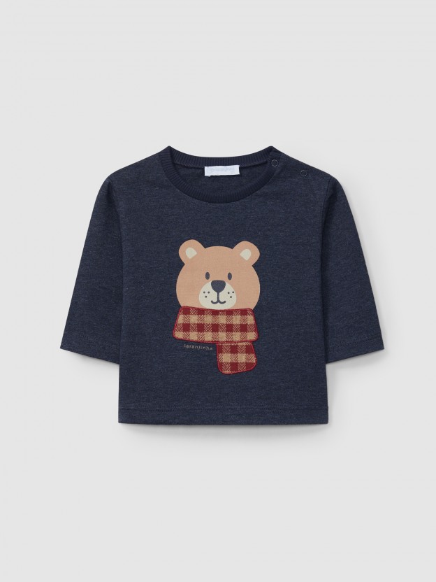 Longsleeve bear with scarf Longsleeve bear with scarf