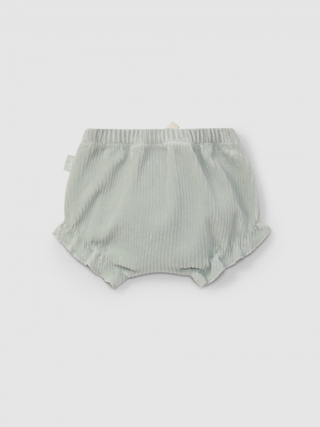 Calções pull-up com cordão decorativo Calções pull-up com cordão decorativo
