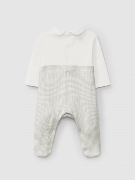 Fatinho dois em um em malha jacquard de pied-de-poule Fatinho dois em um em malha jacquard de pied-de-poule