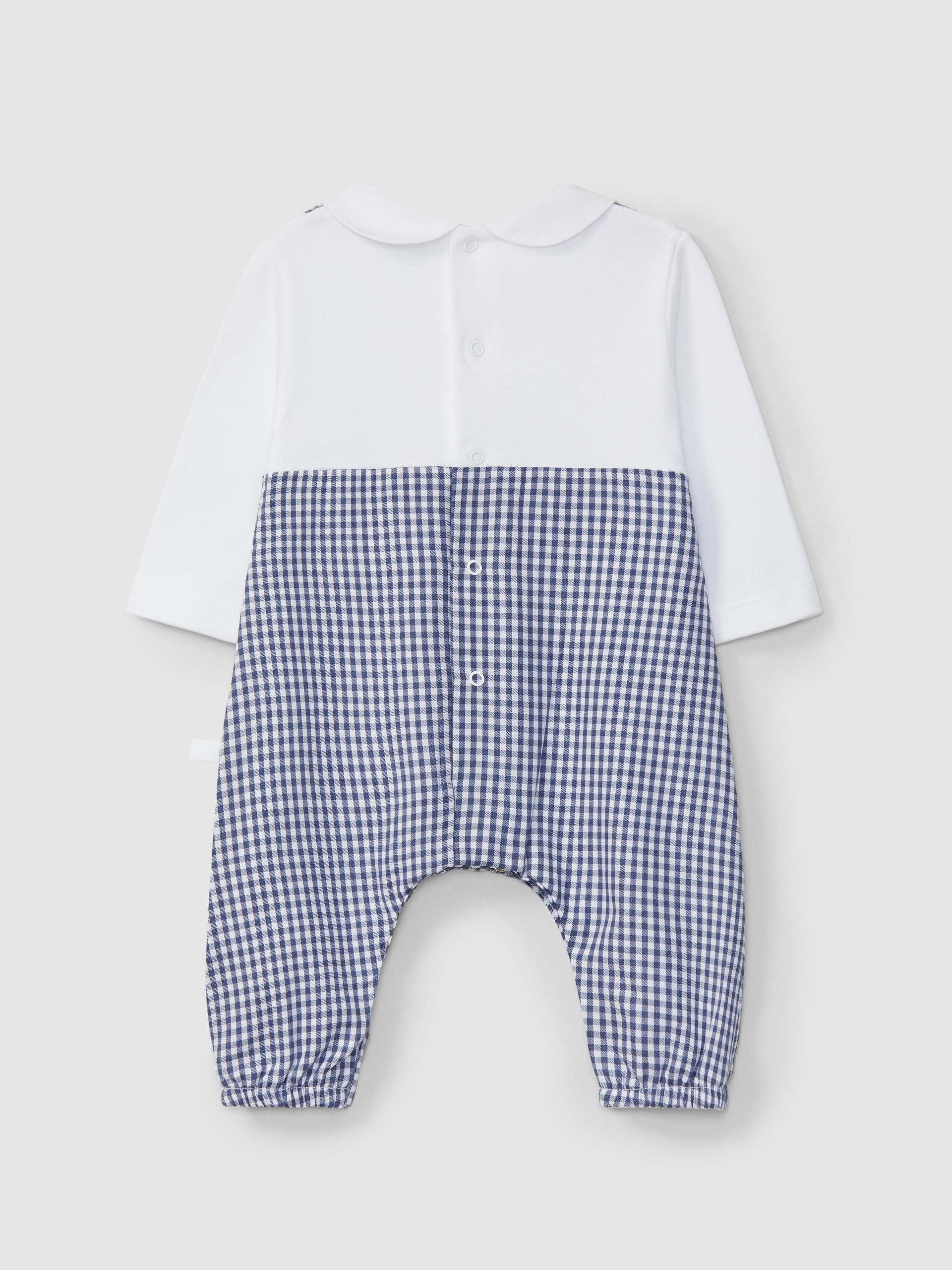 Trajecito dos en uno estampado con smocks
