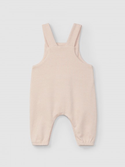 Dungarees in pied-de-poule jacquard knit Dungarees in pied-de-poule jacquard knit