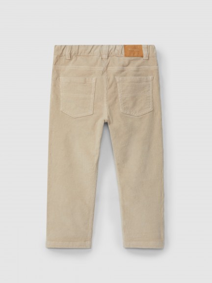 Micro-corduroy pants with four pockets Micro-corduroy pants with four pockets