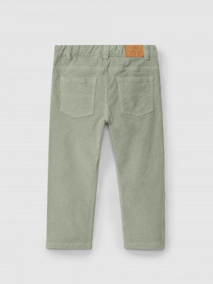 Micro-corduroy pants with four pockets Micro-corduroy pants with four pockets