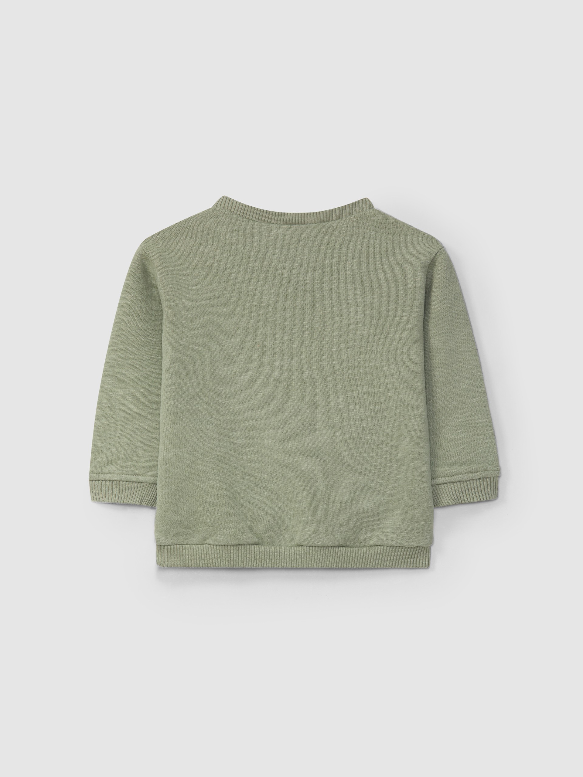 Sweatshirt em felpa lisa