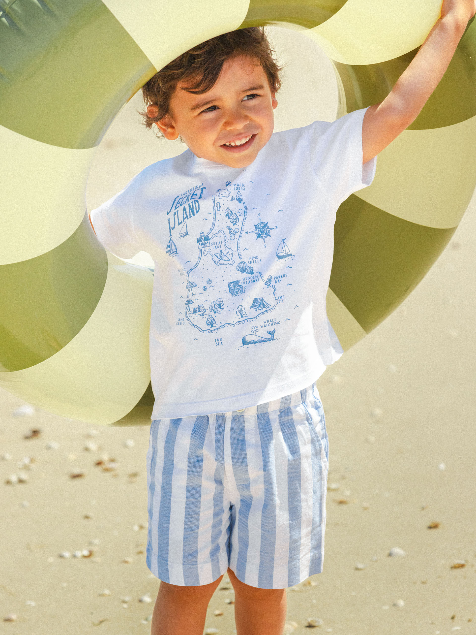 T-shirt carte « Secret island »