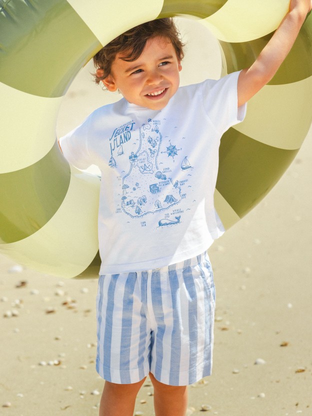 T-shirt carte ��Secret island��