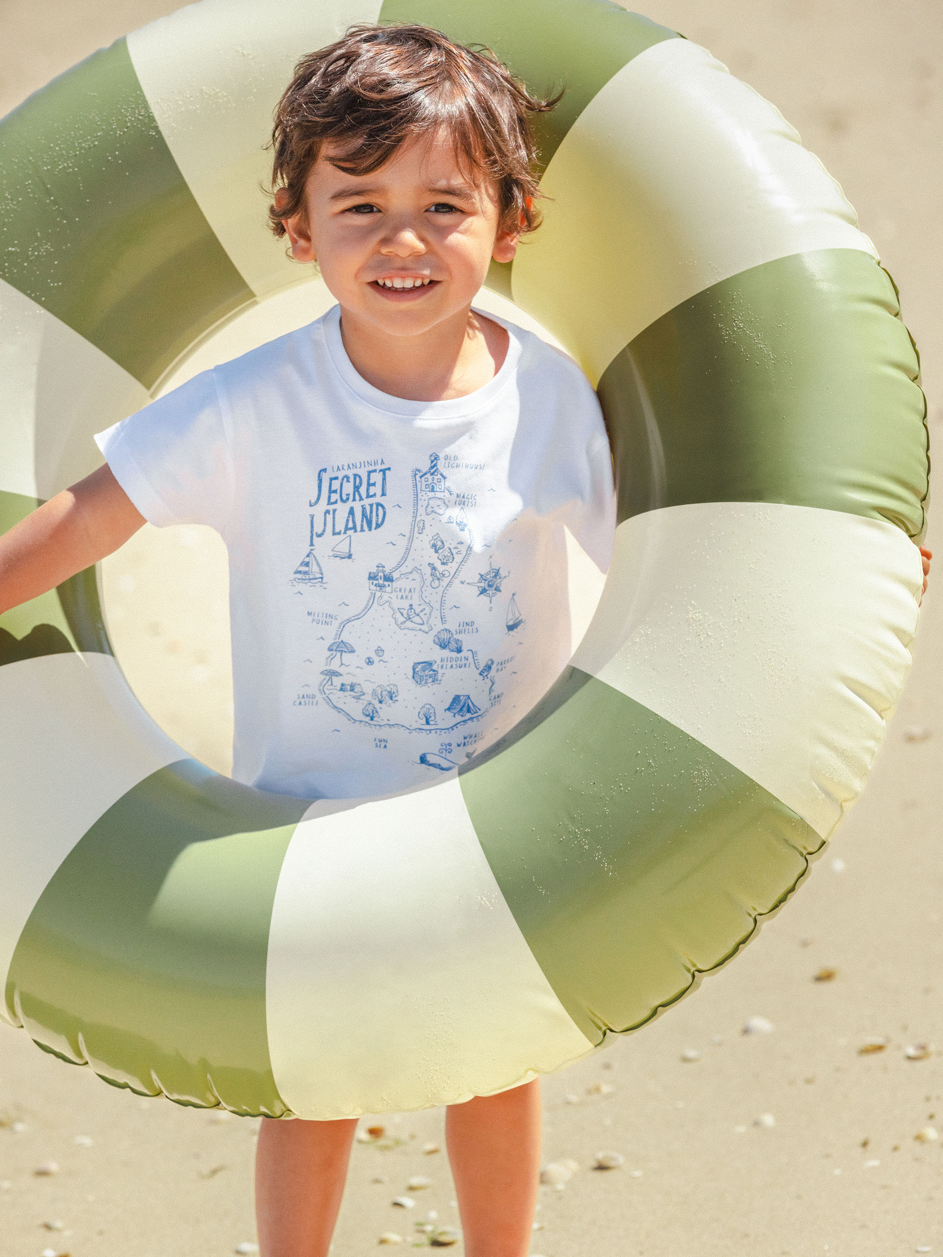 T-shirt carte « Secret island »