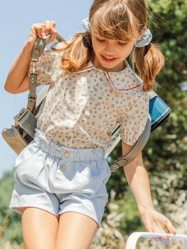 Blouse imprim� fleuri