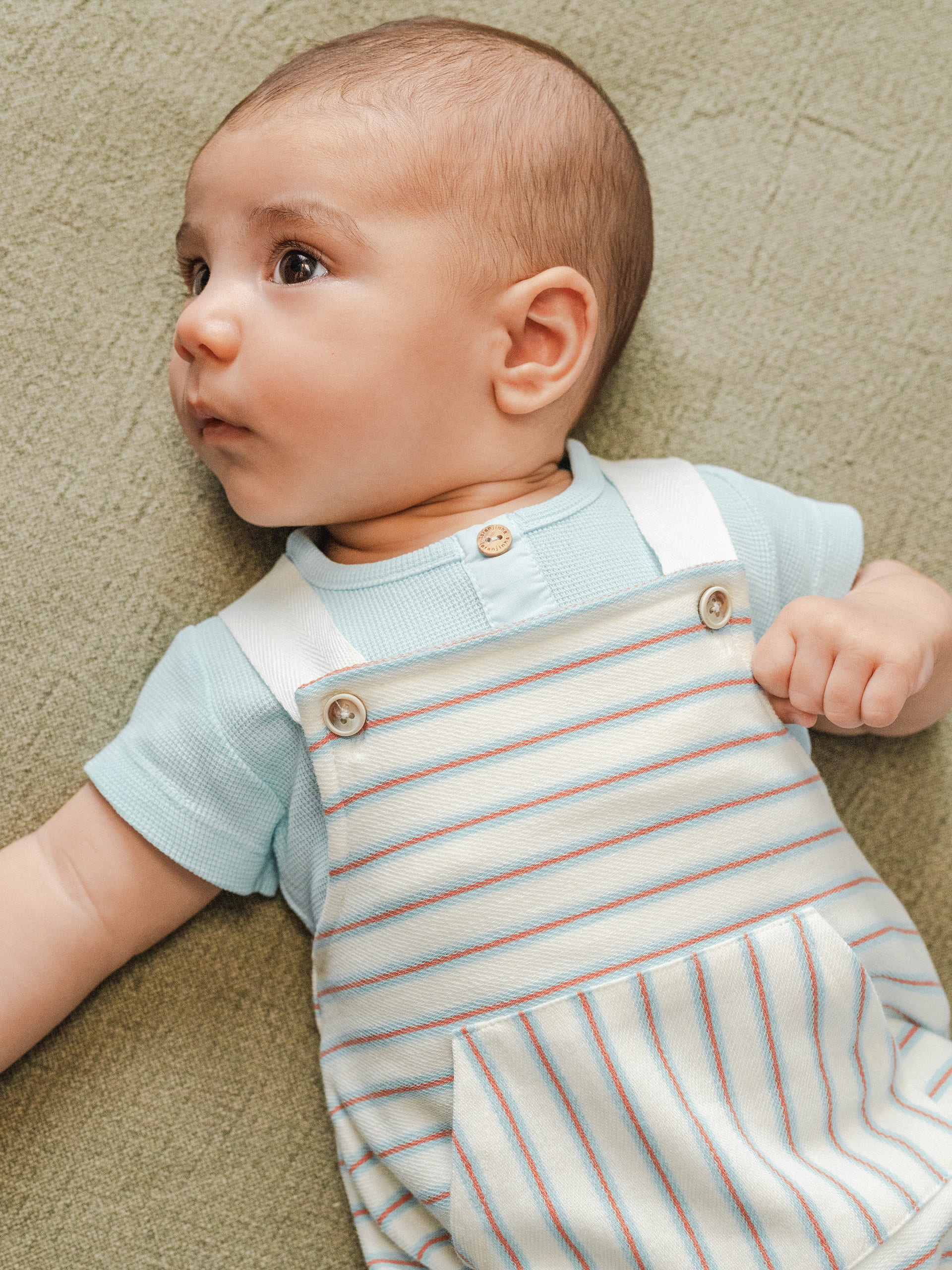 Bodysuit collarless in waffle weave