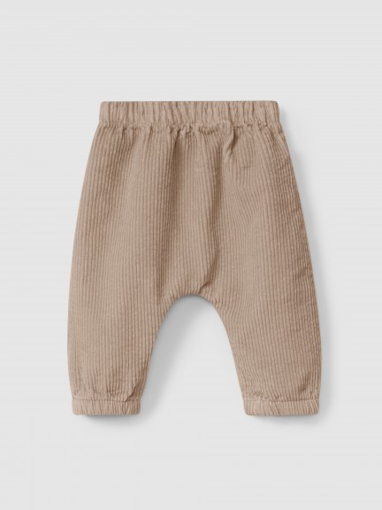 Organic cotton velvet pull-up pants Organic cotton velvet pull-up pants
