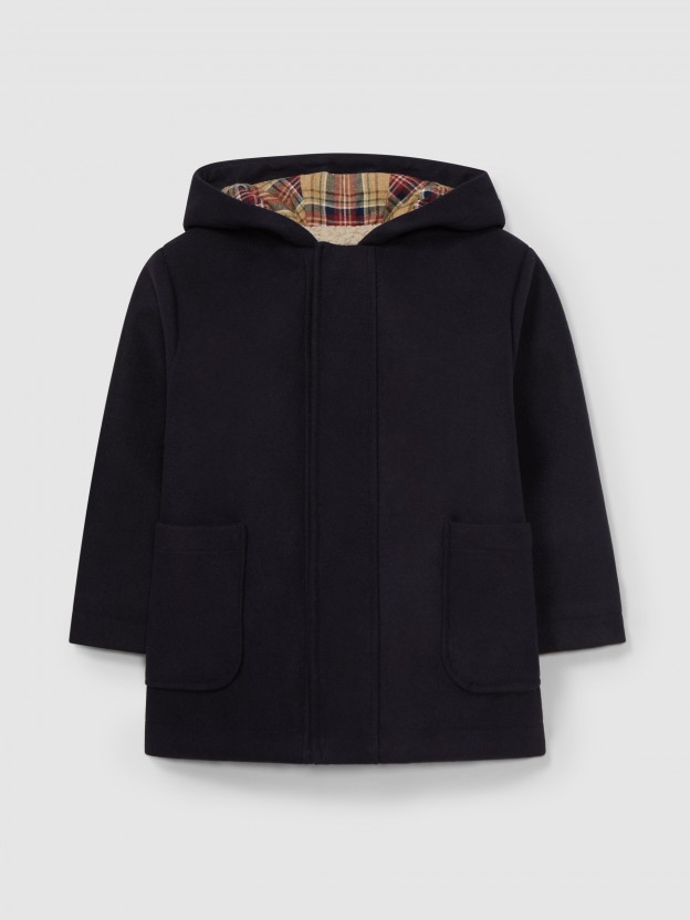 Overcoat with hood Overcoat with hood